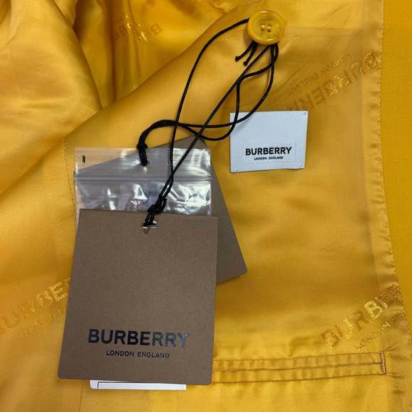 BURBERRY SS23 Yellow Wool Double Breasted Peak Lapel Single Snap Suit - Picture 7 of 15